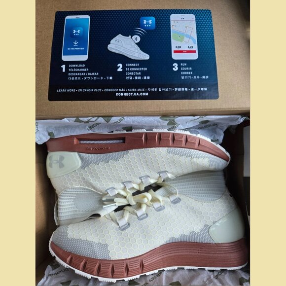 Under Armour HOVR Reactor Mid Cold Gear Connected Runner Ivory/Rose Gold 3020353 - Picture 7 of 15